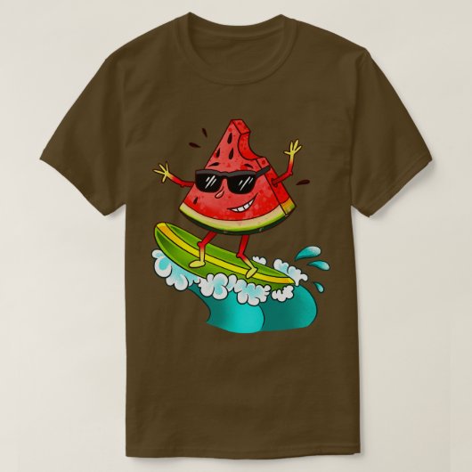 T-shirt Watermelon Surfing (Design devant)