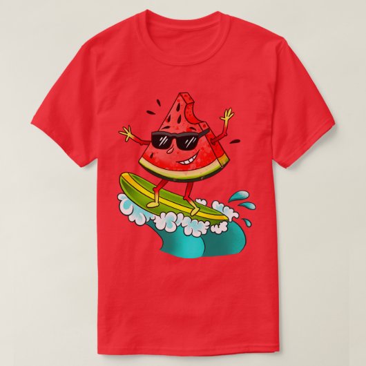 T-shirt Watermelon Surfing (Design devant)