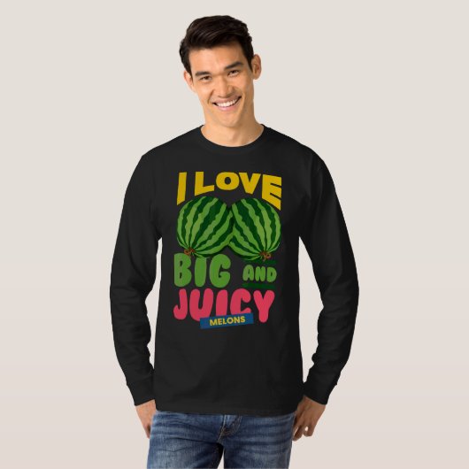 T-shirt Watermelons I Love Big Juicy Melons I Vegan Garden (Devant entier)