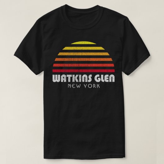 T-shirt Watkins Glen State Park New York Cascades Gorges (Design devant)