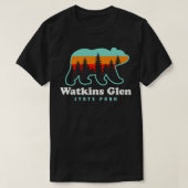 T-shirt Watkins Glen State Park Randonnée New York Retro B (Design devant)