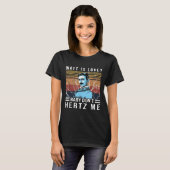 T-shirt Watt Is Love Baby Don't Hertz Me Nikola Tesla Vint (Devant entier)