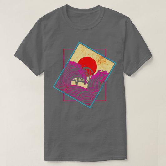 T-shirt Wave Bridge Sun (Design devant)