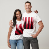 T-shirt Wave Design rouge (Unisexe)