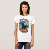 T-shirt Wave Rider Black Labrador Retriever Pup (Devant entier)