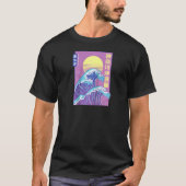 T-shirt Wave Water Ocean Sea Japon Art Beach Summ (Devant)