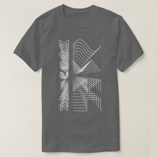 T-shirt Waveform Audio Modulaire Conception Analogique Cad (Design devant)