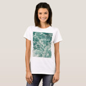 T-shirt Waves Blue Green (Devant entier)