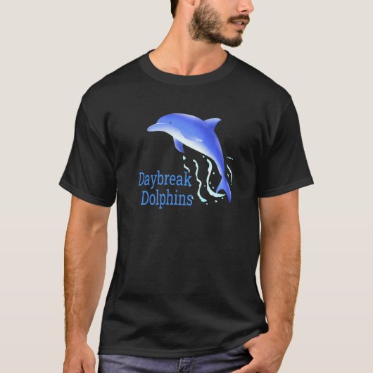 T-shirt Waves Dolphins Daybreak école élémentaire Ut Spiri (Devant)