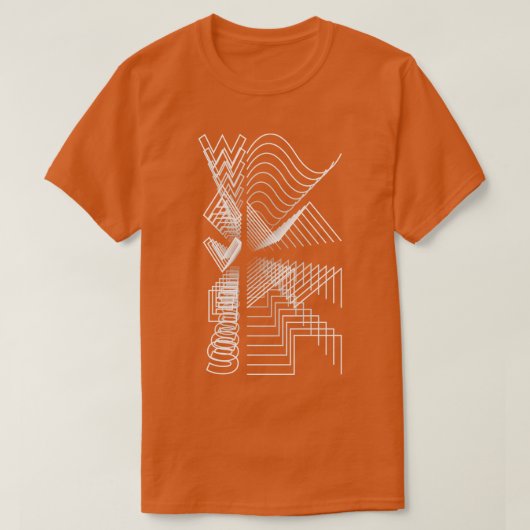 T-shirt Waves Waveform Audio Analog Design Cadeau modulair (Design devant)