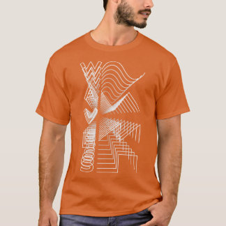 T-shirt Waves Waveform Audio Analog Design Cadeau modulair