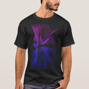 T-shirt Waves Waveform Audio Digital Design Cadeau modulai