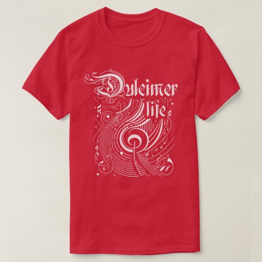 T-shirt Wavy Music Dulcimer Life (Design devant)