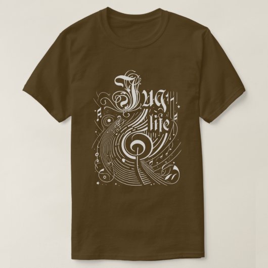 T-shirt Wavy Music Jug Life (Design devant)
