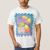 T-shirt Wavy Two Toucans (Devant)