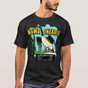 T-shirt Wawa Ontario Plus grand Vintage voyage d'oie