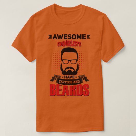 T-shirt Wawesome Evangelists à la barbe longue manche (Design devant)