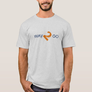 T-shirt WAY2GO bleu orange