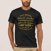 T-shirt Way Maker, Lumière dans l'obscurité chrétienne (Devant)