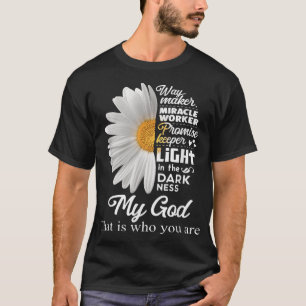T-shirt Way Maker Miracle Worker Promesse Keeper Light Jes