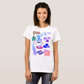 T-shirt Way to the Beach - Summer Vacation Clipart Design (Devant entier)