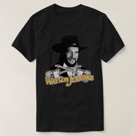 T-shirt Waylon Jennings Ramblin Man (Design devant)