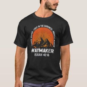T-shirt Waymaker Promesse Keeper Miracle Worker Christian