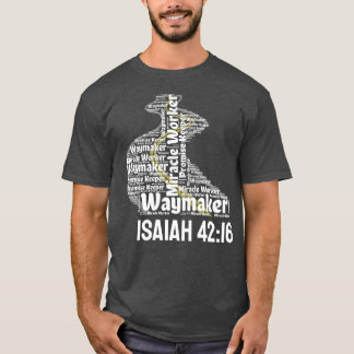 T-shirt Waymaker Promesse Keeper Miracle Worker Christian
