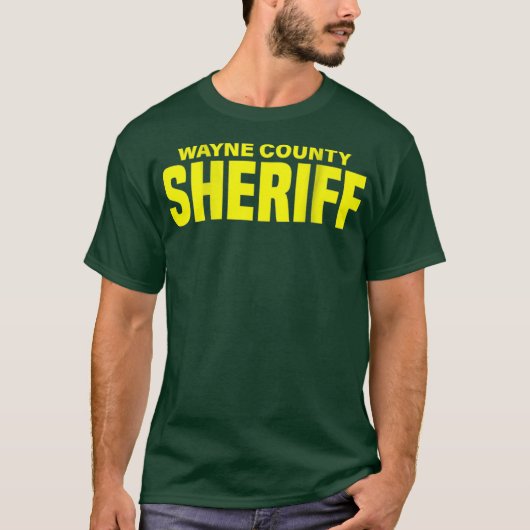 T-shirt Wayne County Michigan Sheriff Deputies Uniform (Devant)