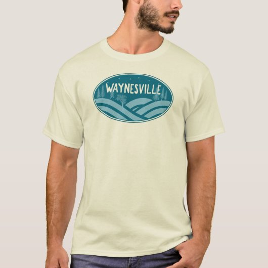 T-shirt Waynesville North Carolina Outdoors (Devant)