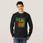 T-shirt We All Fight Together Green Ribbon Mental Health A (Devant entier)