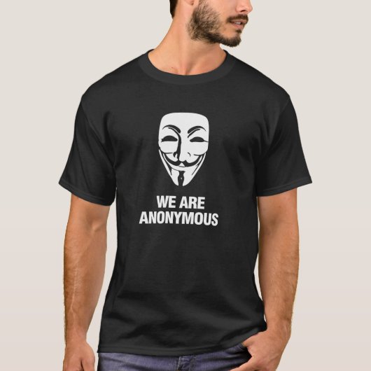 T-SHIRT WE ARE ANONYMOUS (Devant)