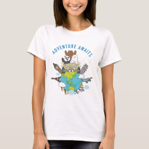 T-shirt We Bare Bears - Adventure Await