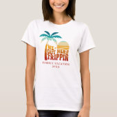 T-shirt We Out Here Trippin Family Vacation Trip Retro (Devant)
