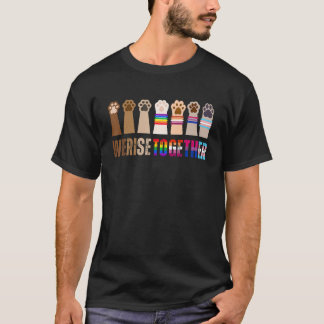 T-shirt We Rise Together Pride LGBTQ+ BLM Gay Lesbian Tran