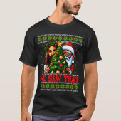 T-shirt We Saw That Jesus And Santa Tree Christian Ugly Ch (Devant)