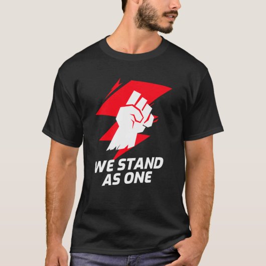 T-shirt We Stand As 1 (Devant)
