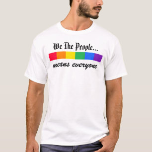 T-shirt "We the People" Chemise Rainbow Pride