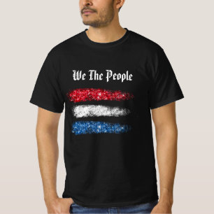 T-shirt *~* We The People - Drapeau Abstrait américain mod