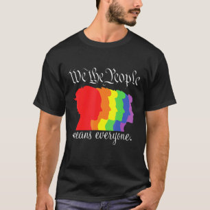 T-shirt We The People Means Everyone Lgbt Gay Pride