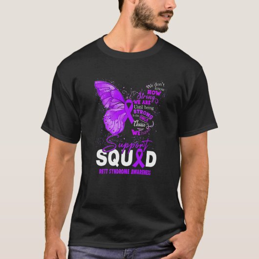 T-shirt We Wear Purple Butterfly Support Rett Syndry (Devant)