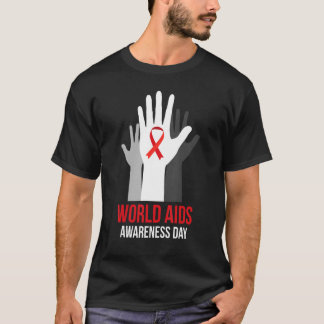 T-shirt We Wear Red Red Ribbon Day World AIDS Day Awarenes