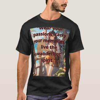 T-shirt "Wear your passions, carry your memories, live the