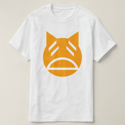 T-shirt Weary Emoji Cat (Design devant)