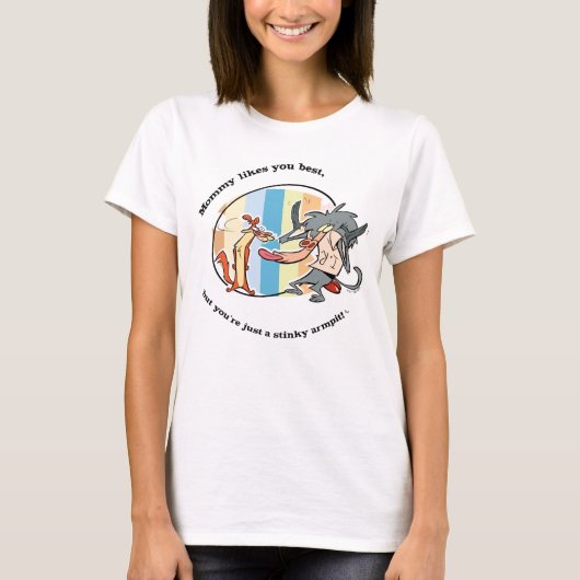 T-shirt Weasel & Baboon "Maman aime mieux que toi" (Devant)