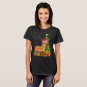 T-shirt Weasel   Xmas Holiday Santa Weasel Christmas Tree (Devant entier)
