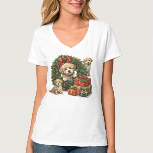 T-shirt Weather Dog Christmas (Devant)