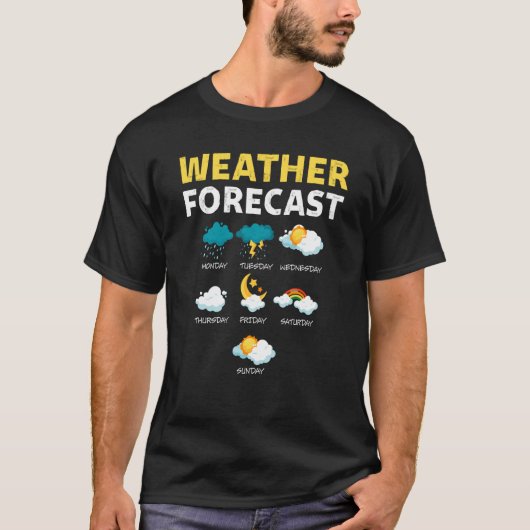 T-shirt Weather Forecast For Today Report Weather (Devant)