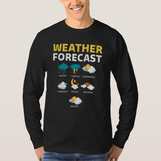 T-shirt Weather Forecast For Today Report Weather (Devant)