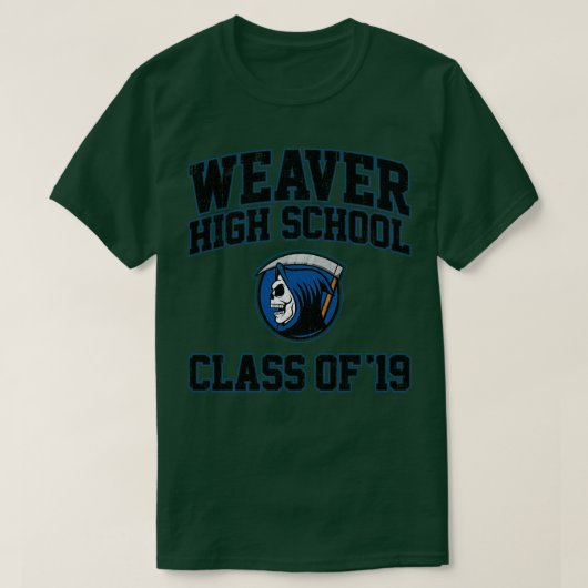 T-shirt Weaver High School Classe de 19 Variant (Design devant)